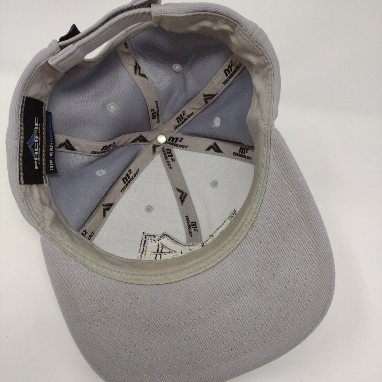 Raiger4 Construction Strapback Hat Gray OSFA Adjustable M2 Pacific Headwear