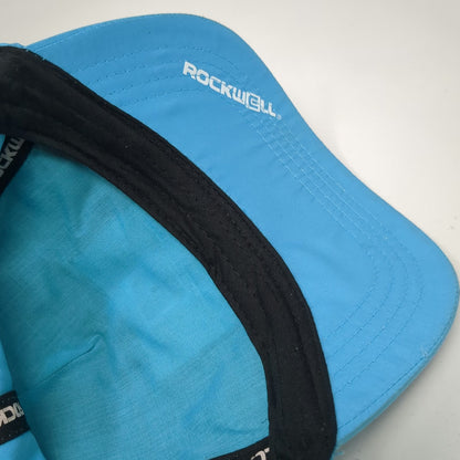 Rockwell 5 Panel Blue One Size Performance Snapback Patch Logo Hat Athletic