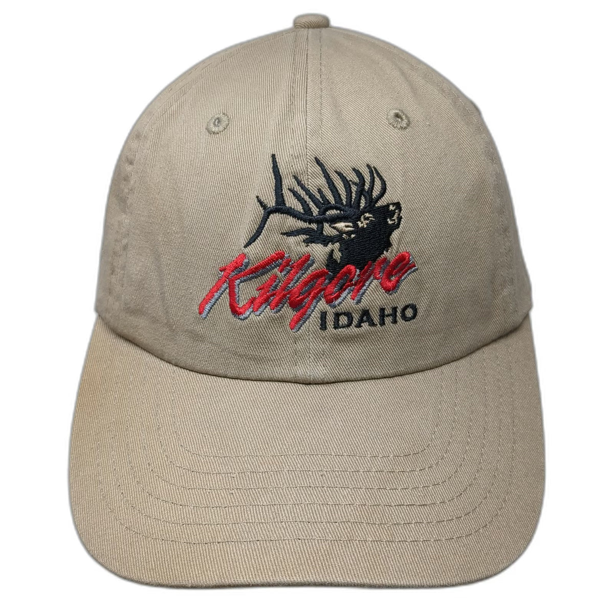 Imperial Baseball Cap Beige One Size Idaho Elk Kilgore Slideback Hat Embroidery
