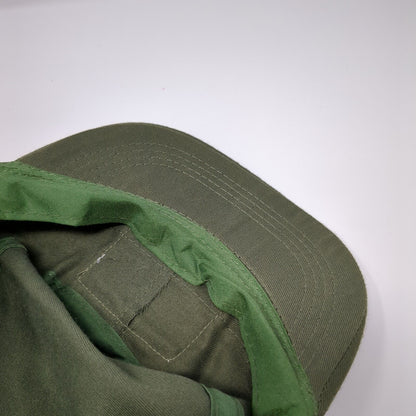 USA Flag Patch Strapback Cadet Army Cap Hat Green One Size Adjustable