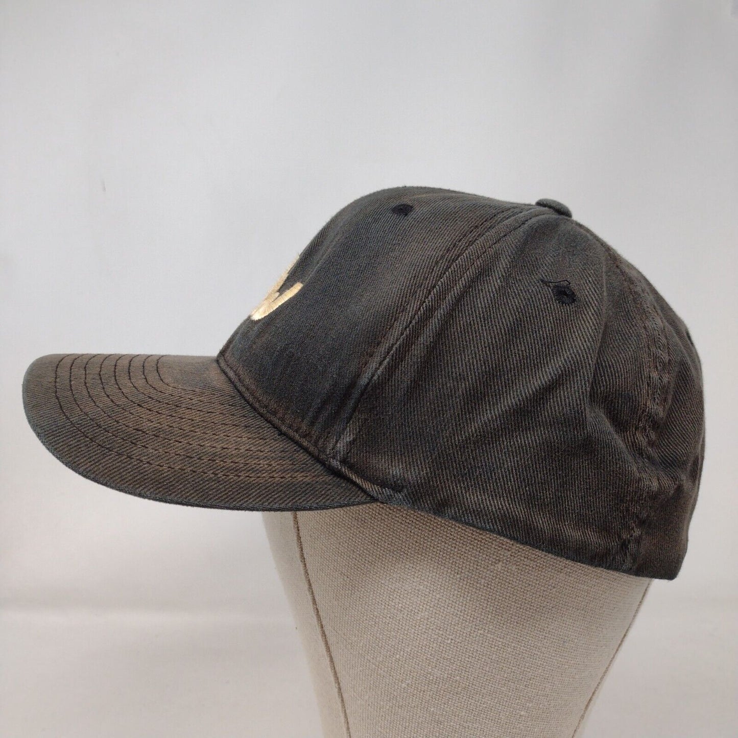 DW Embroidered Logo Fitted Hat Black L-XL Flexfit Yupoong 6 Panel