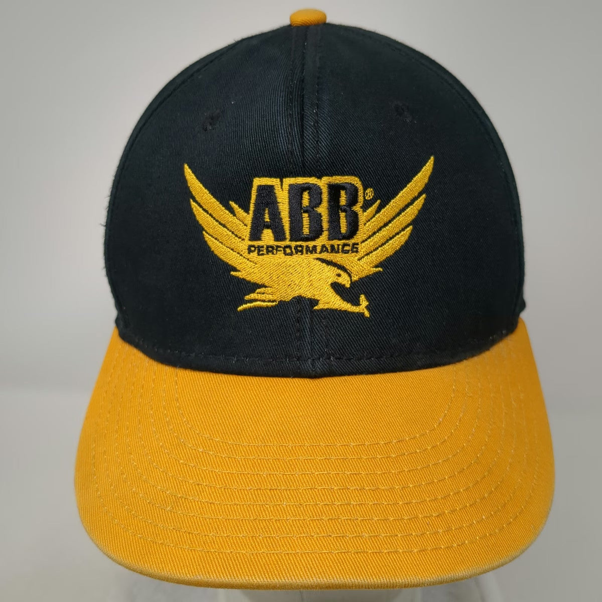 Otto Snapback Black One Size ABB Performance Built Greater Eagle Cotton Hat