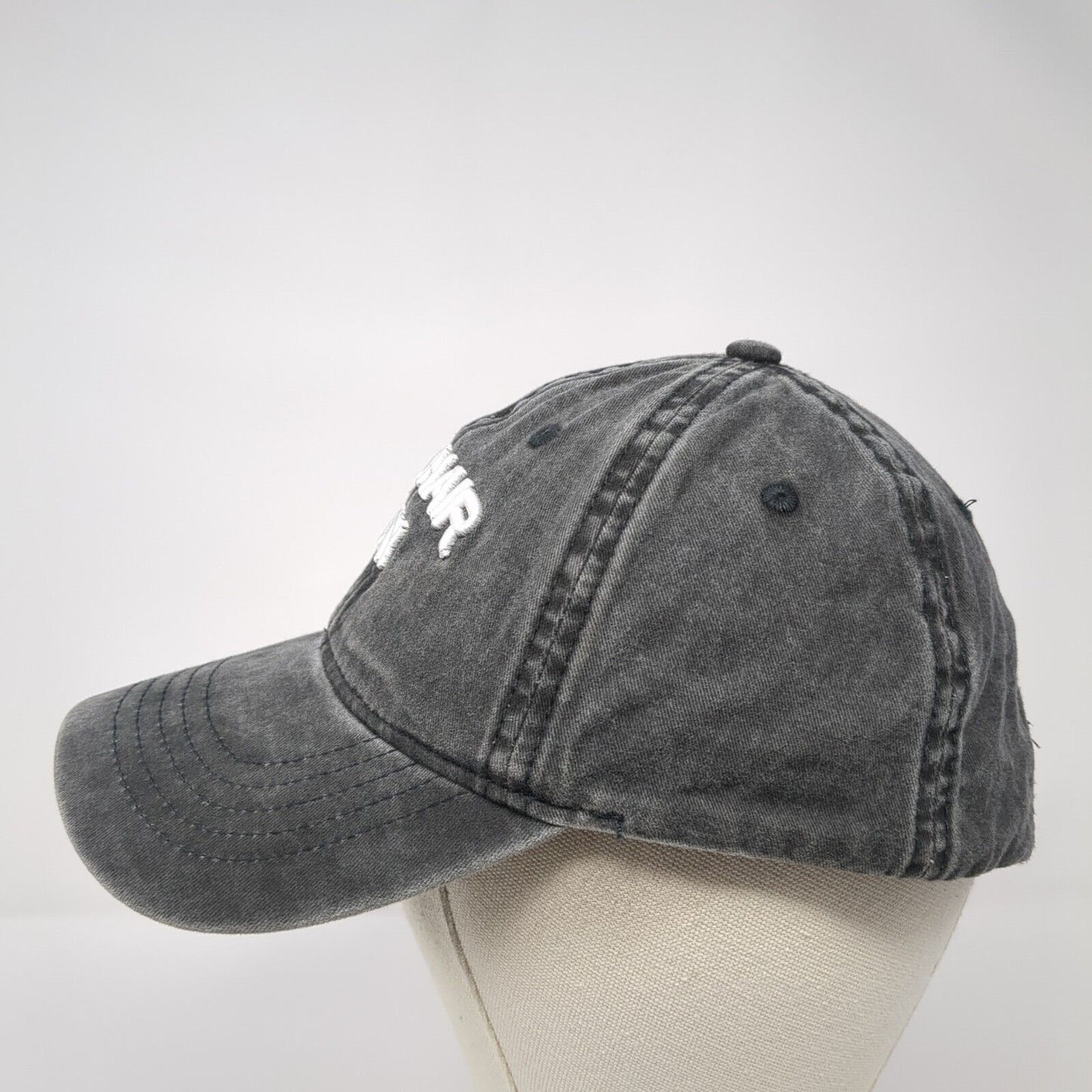Bad Hair Day Slideback Hat Black One Size Adjustable Embroidered Vented Holes
