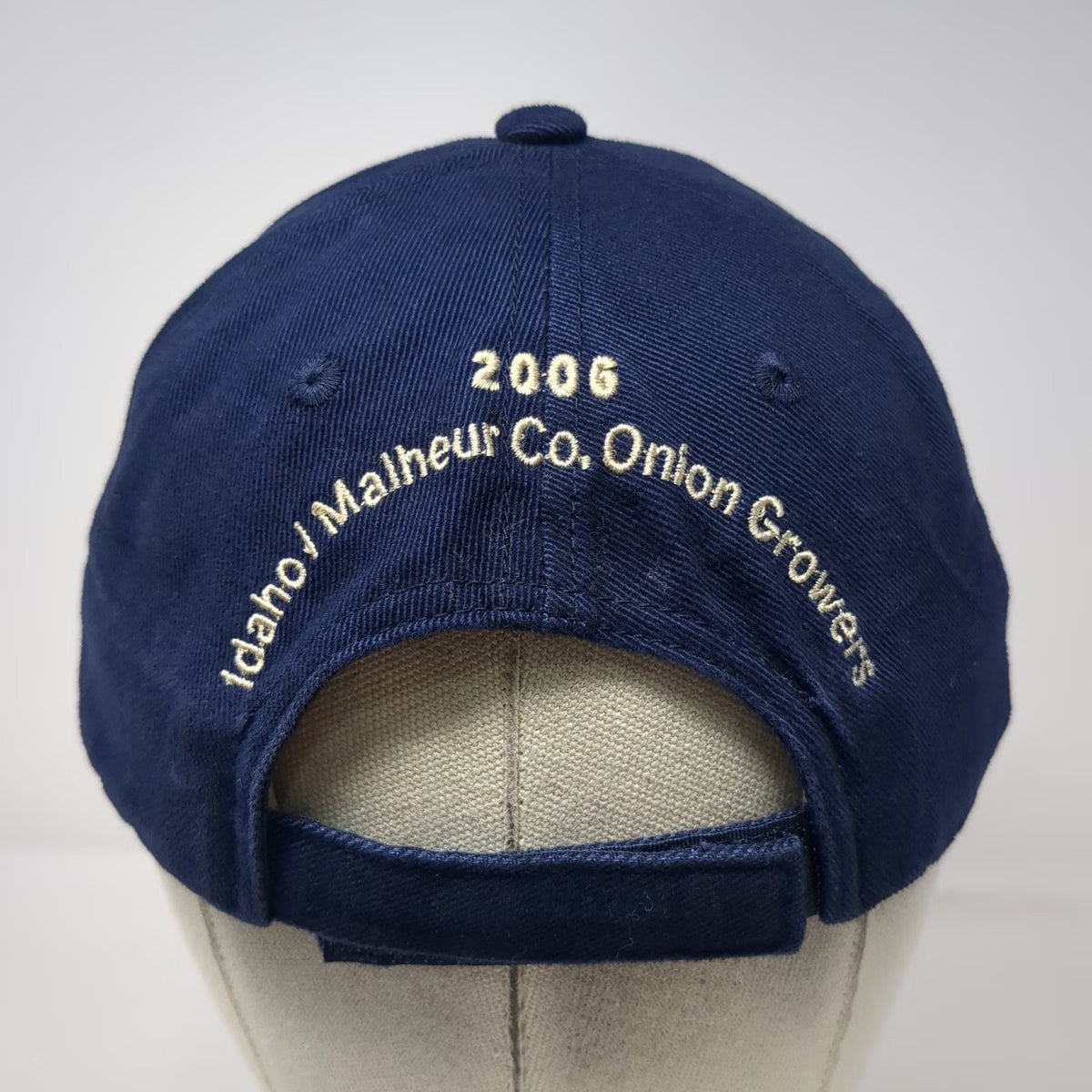 Port Authority Baseball Cap Blue One Size Onion Mascot Idaho Growers 2006 Hat