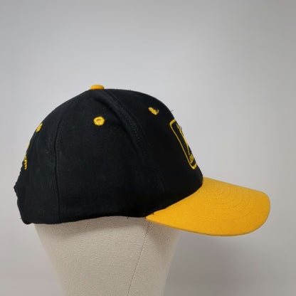 Mohr's John Deere Black Yellow OSFM Snapback Cap Cesco Equipment Hat Vintage
