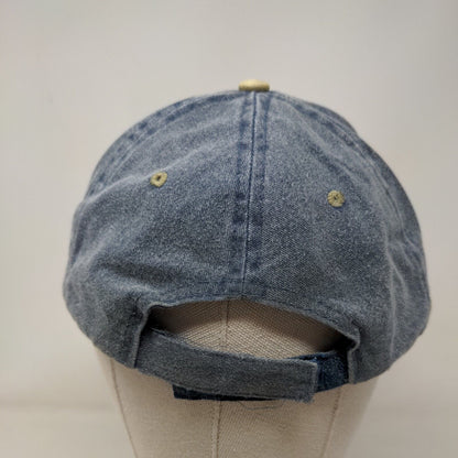 New Orleans French Quarter Strapback Hat Blue One Size Adjustable Denim 6 Panel