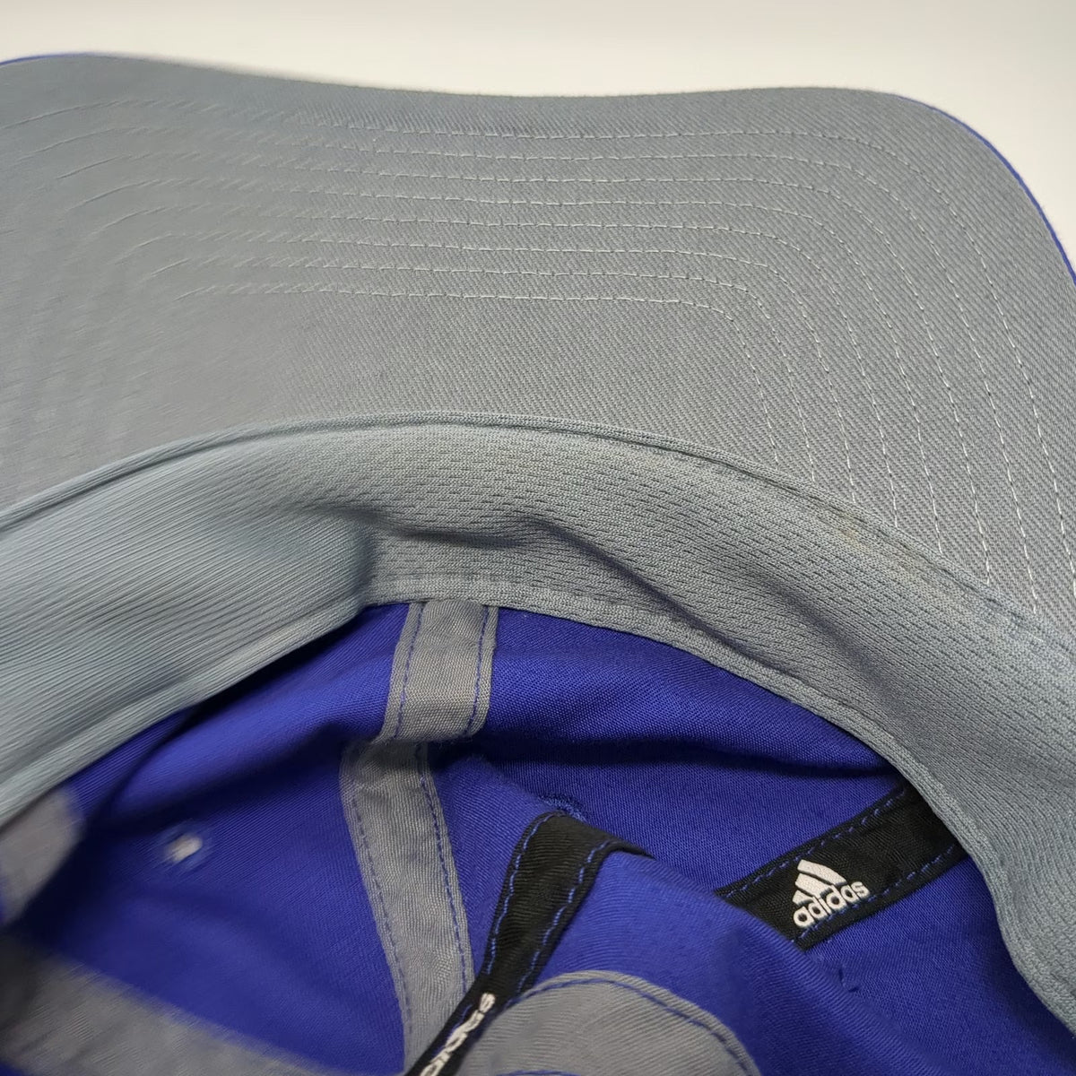 Adidas Baseball Cap Blue One Size Embroidered Logo Strapback Curved Brim Hat