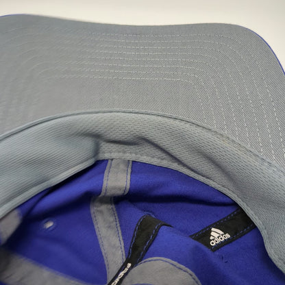 Adidas Baseball Cap Blue One Size Embroidered Logo Strapback Curved Brim Hat