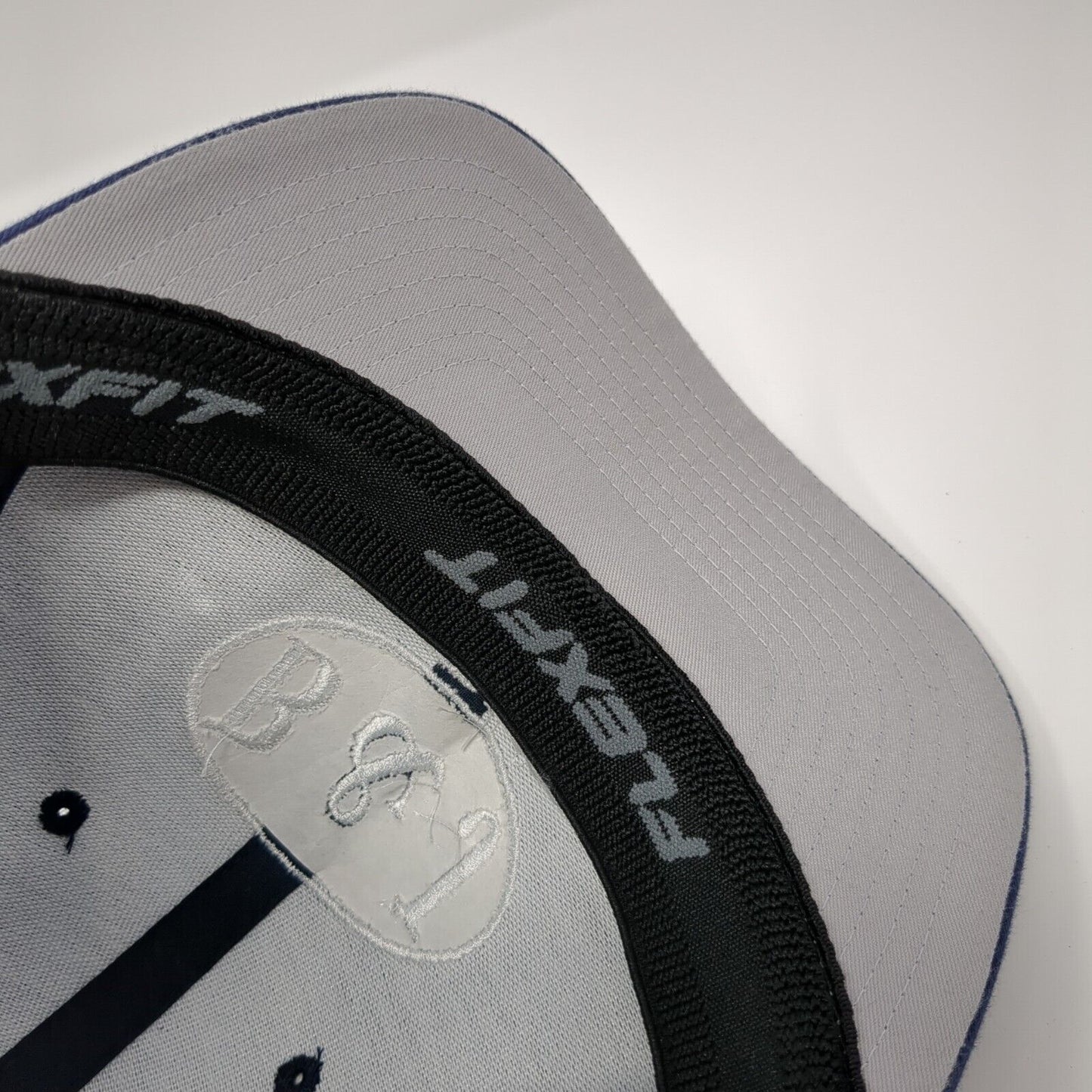 B&J Electric Inc. Fitted Mesh Back Trucker Hat Blue One Size Flexfit