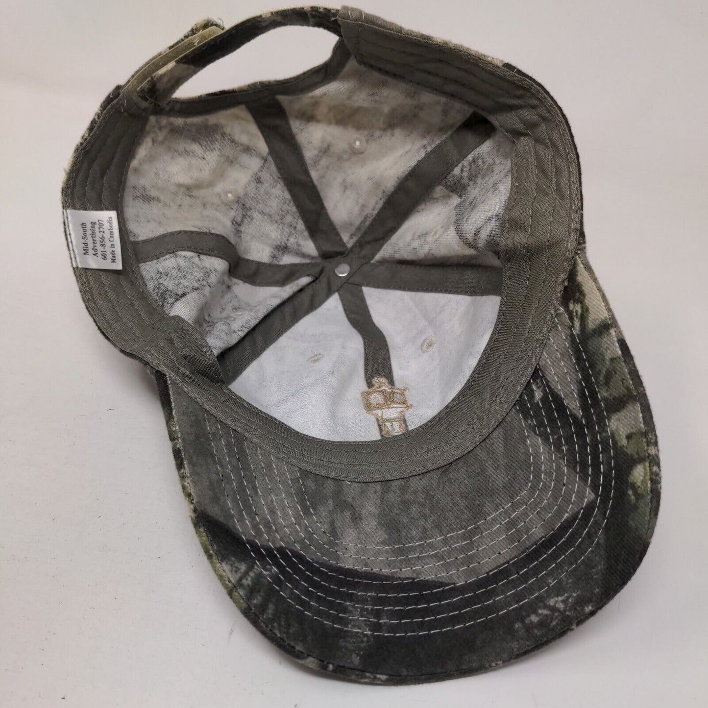 Copiah Bank Make Our Bank Your Bank Strapback Hat Camouflage One Size 6 Panel