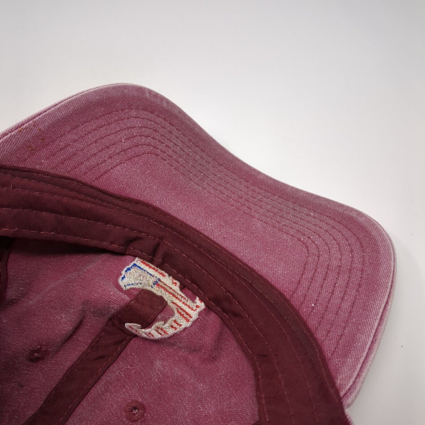 Cape COD Massachusetts Slideback Hat Red OS Adjustable Embroidered Patriotic