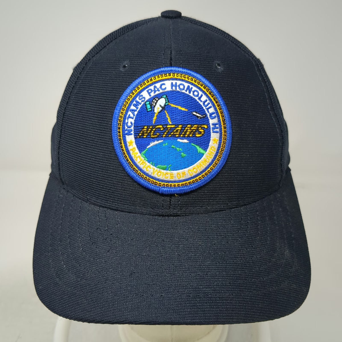 Eagle Crest Snapback Blue Hat One Size NCTAMS PAC Honolulu HI Pacific USA Made