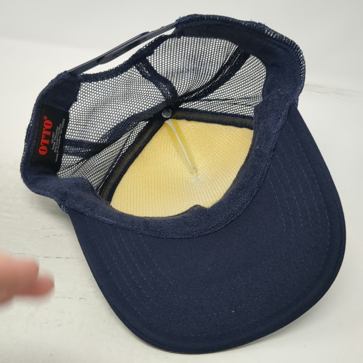 Otto Trucker Hat Blue One Size CASA Southwest Idaho Foam Mesh Back Snapback Rope