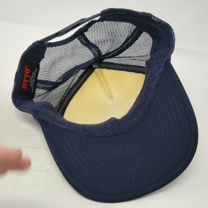 Otto Trucker Hat Blue One Size CASA Southwest Idaho Foam Mesh Back Snapback Rope