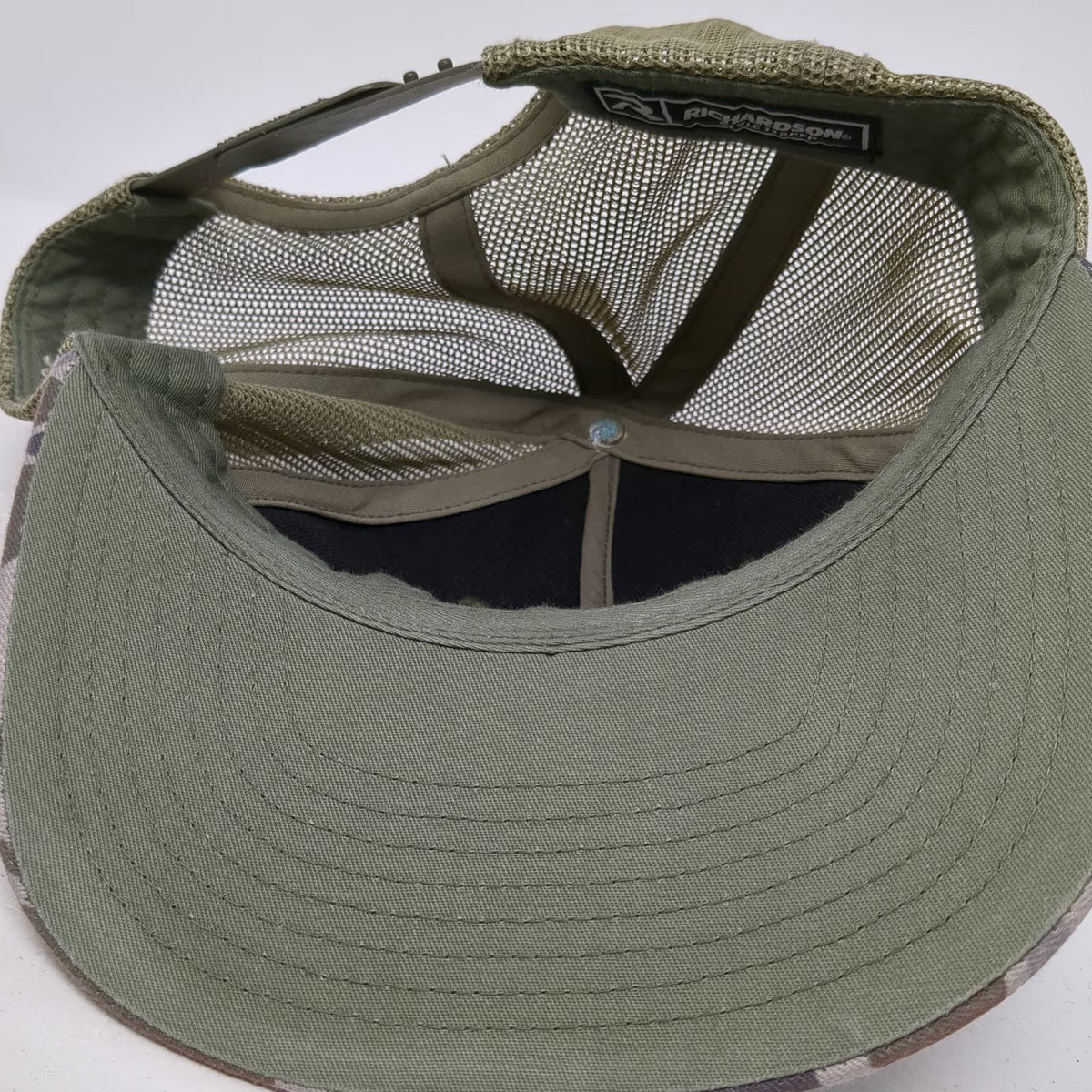 Richardson Trucker Hat Green Brown One Size Camo Tarpon Tournament 2024 Fishing