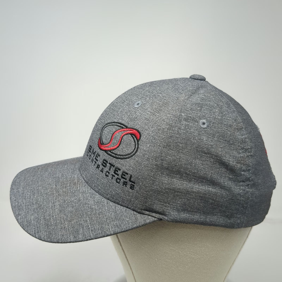 Port Authority Snapback Gray One Size Hat SME Steel SLC Airport Project Logo