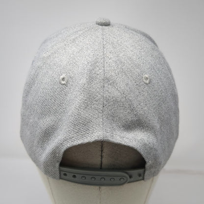 Ford Snapback Hat Gray One Size Built Tough Logo Graphic Embroidered Auto Truck