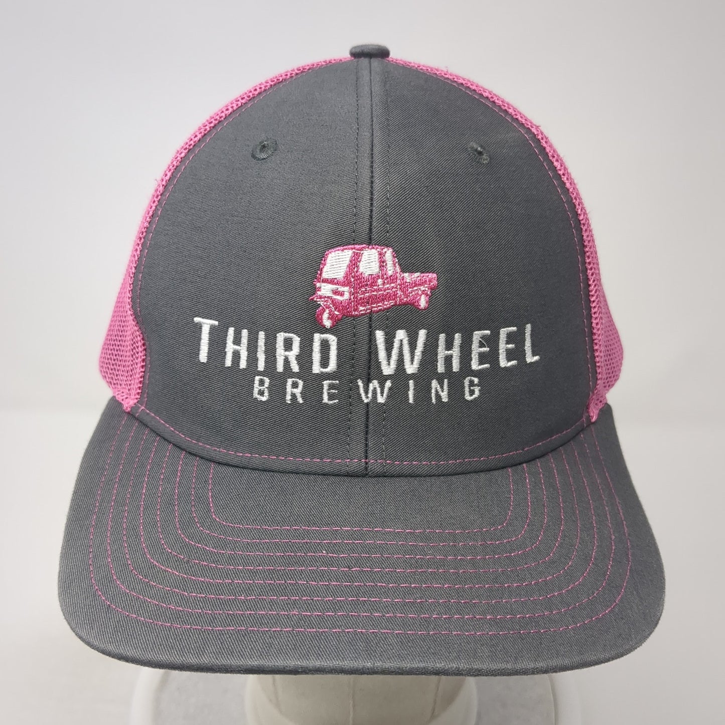 Third Wheel Brewing Snapback Trucker Hat Multi One Size Mesh Back