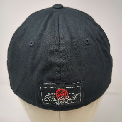 Maui Built Baseball Cap Black XL Flexfit Hawaii Patch Hat Gray Undervisor Logo
