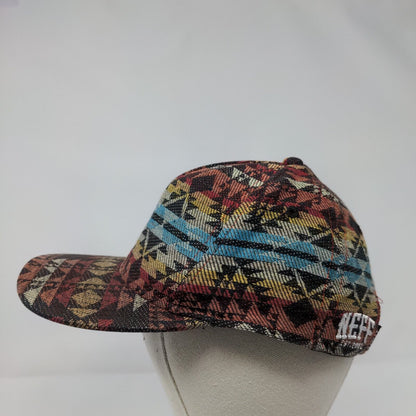 Neff Est. 2002 Snapback Hat Multicolor OSFA Adjustable Aztec 6 Panel Cotton
