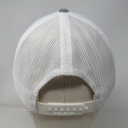 Puckett CAT Snapback Trucker Hat Gray One Size Adjustable Mesh Back Richardson