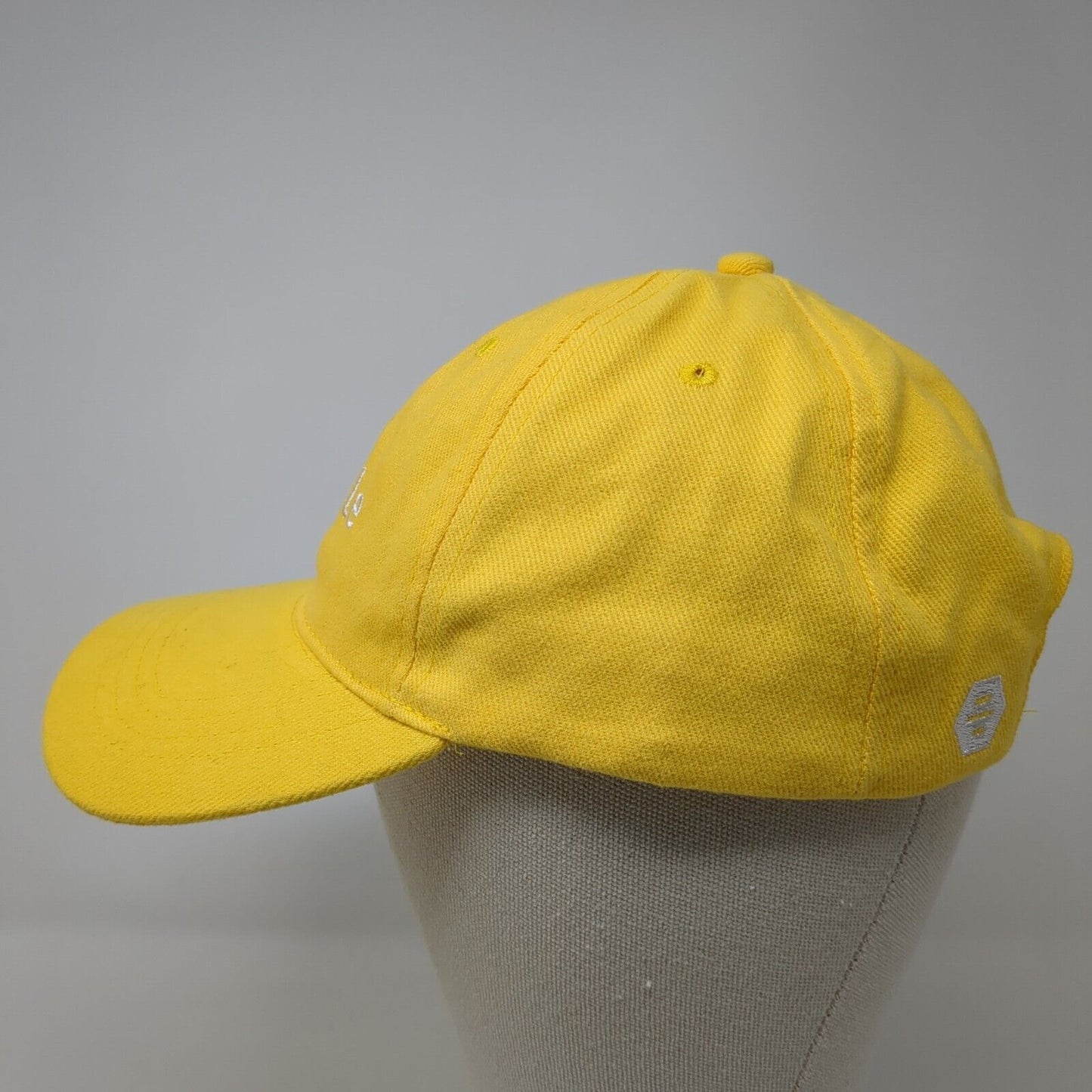 Bumble Slideback Hat Yellow OSFA Adjustable Embroidered Solid 6 Panel