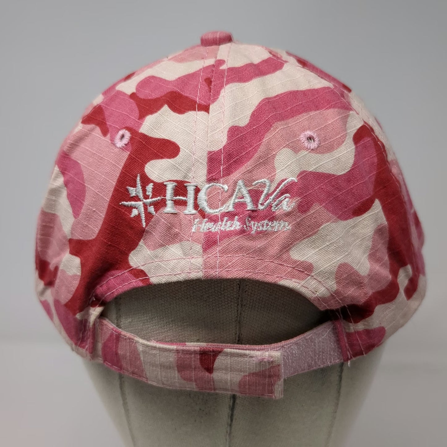 Bretmor Baseball Cap Pink White Red Camo One Size HCA Health System Virginia Hat