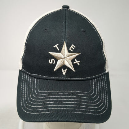 Buc-ee's Trucker Hat Black One Size Texas Star Embroidered Mesh Snapback Cap