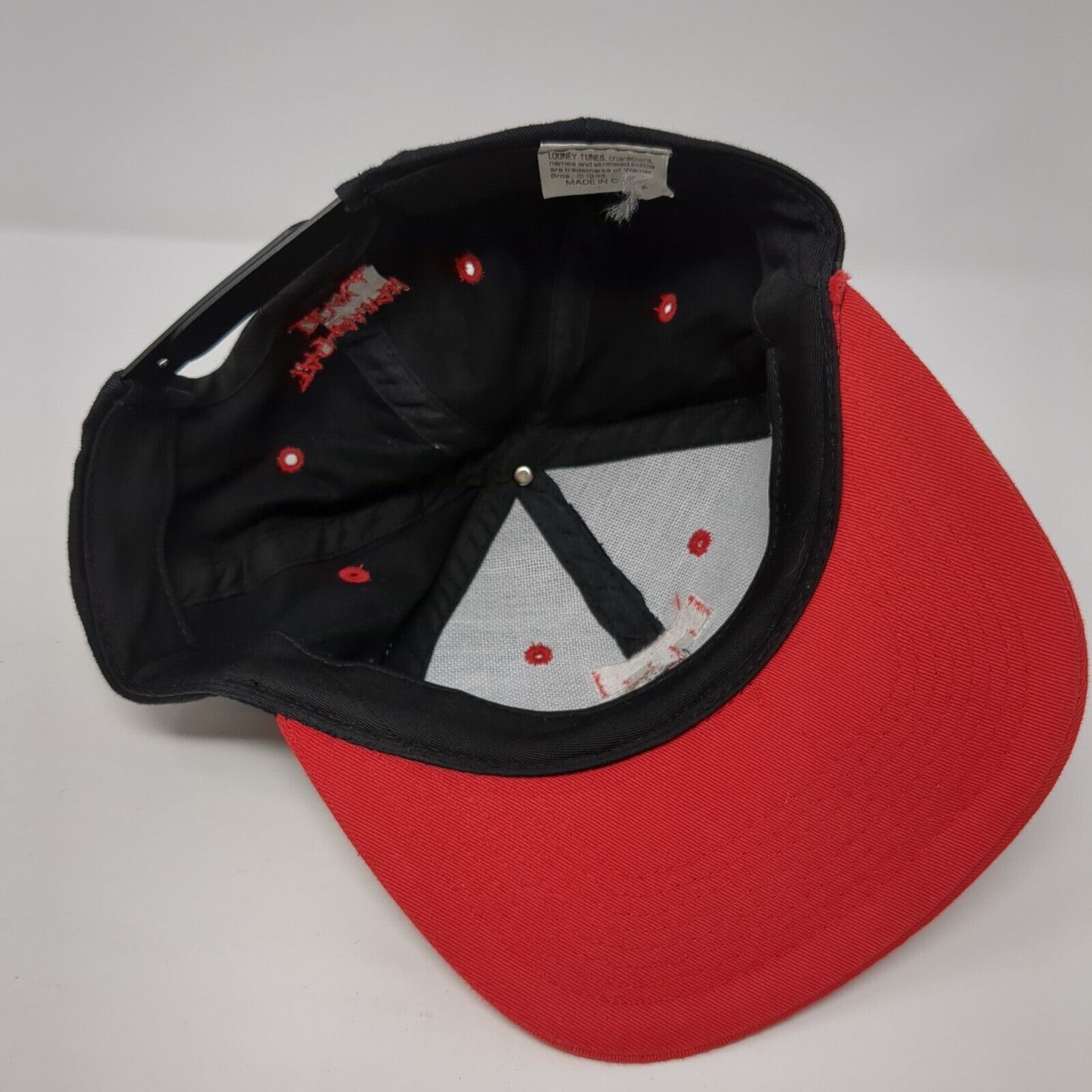 Tasmanian Devil Snapback Hat Multicolor OS Adjustable Embroidered Looney Tunes