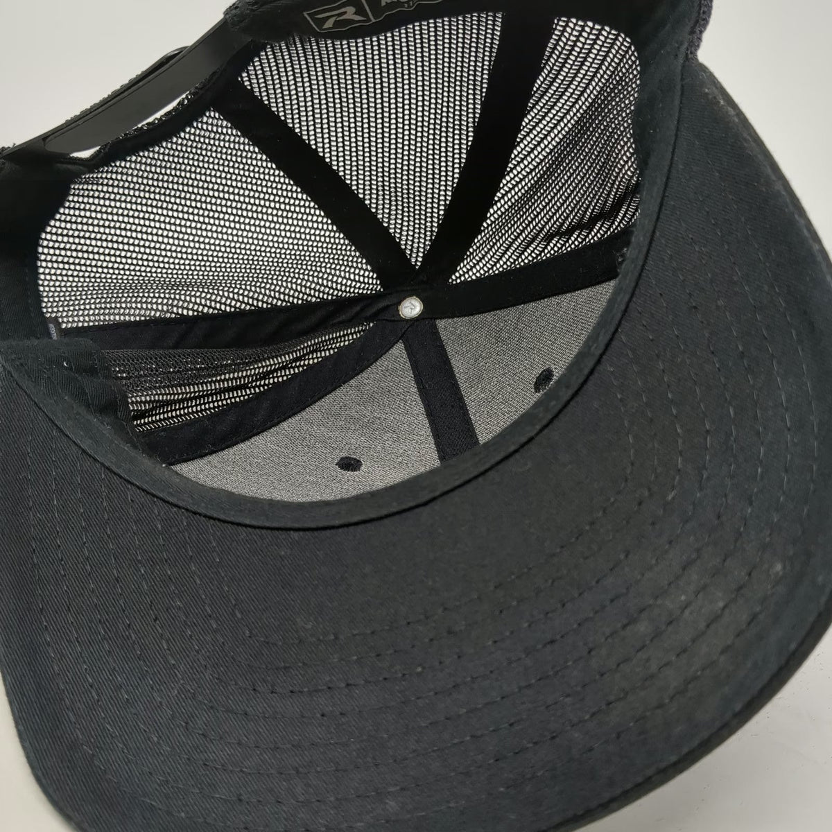 Richardson Trucker Hat Black Orange XL Patients Logo Mesh Snapback