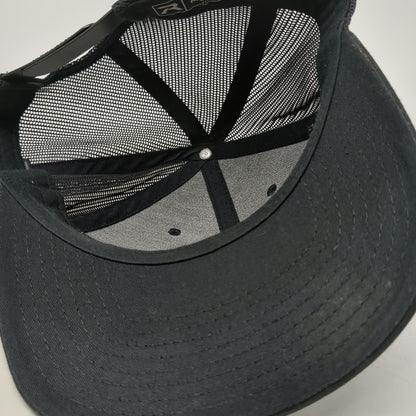Richardson Trucker Hat Black Orange XL Patients Logo Mesh Snapback