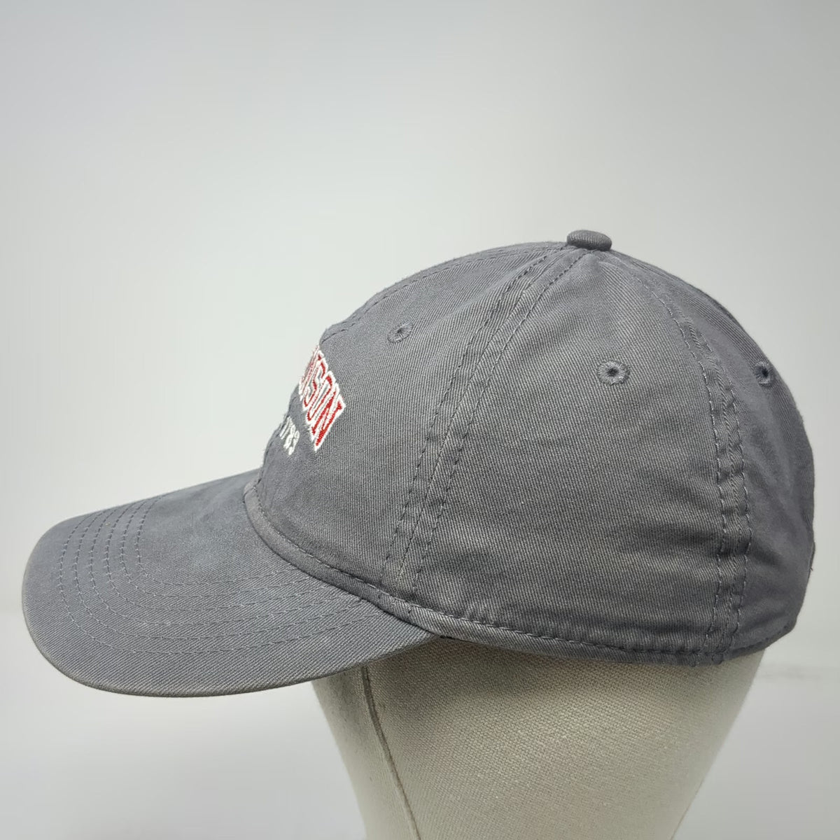 Sportsman Baseball Cap Gray One Size Dickinson Since 1783 Cotton Slideback Hat