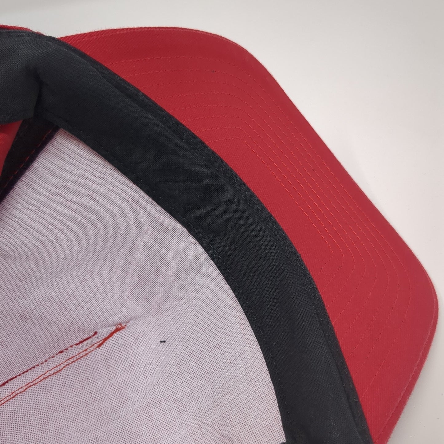 Headmost Snapback Hat Red One Size Solid Adjustable Outdoor Blank
