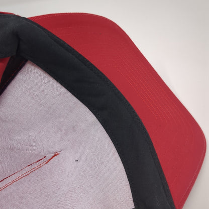 Headmost Snapback Hat Red One Size Solid Adjustable Outdoor Blank