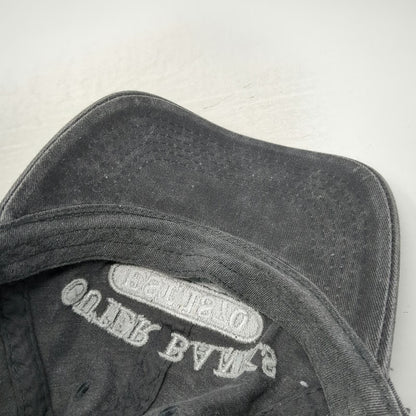 Outer Banks Authentic Baseball Cap Gray OSFM 100% Cotton Slideback NC Hat Logo