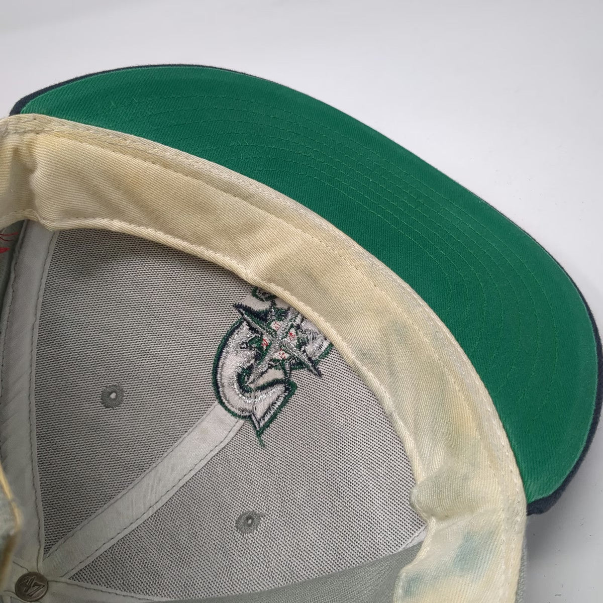 '47 Seattle Mariners Baseball Cap Gray One Size Strapback MLB AL Side Patch Hat