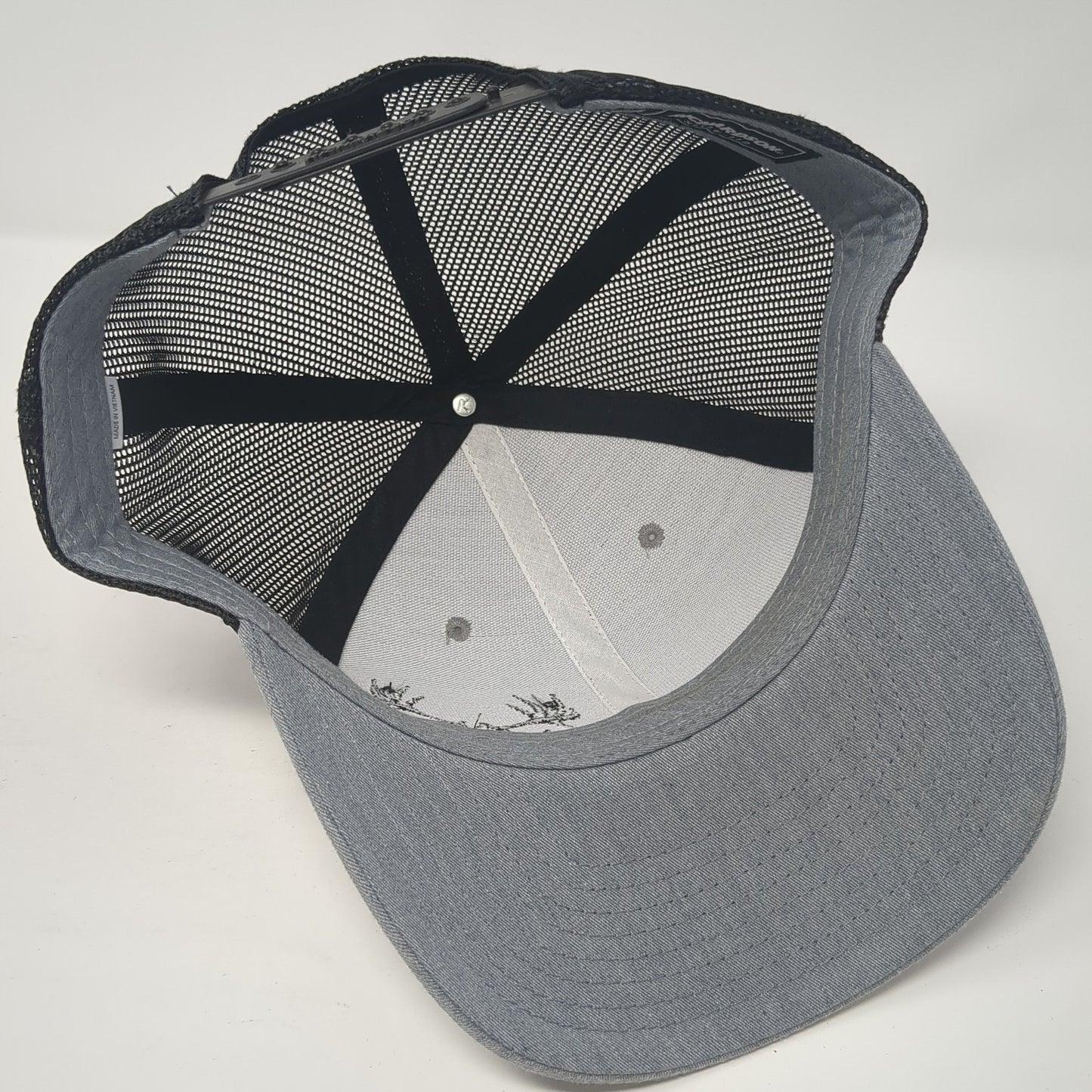 Nimrod Snapback Trucker Hat Gray One Size Adjustable Mesh Back Richardson