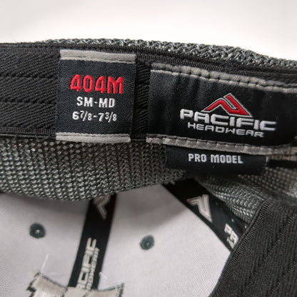 Letter N Fitted Trucker Hat Gray 6 7/8-7 3/8 Mesh Back Embroidered Pro Model