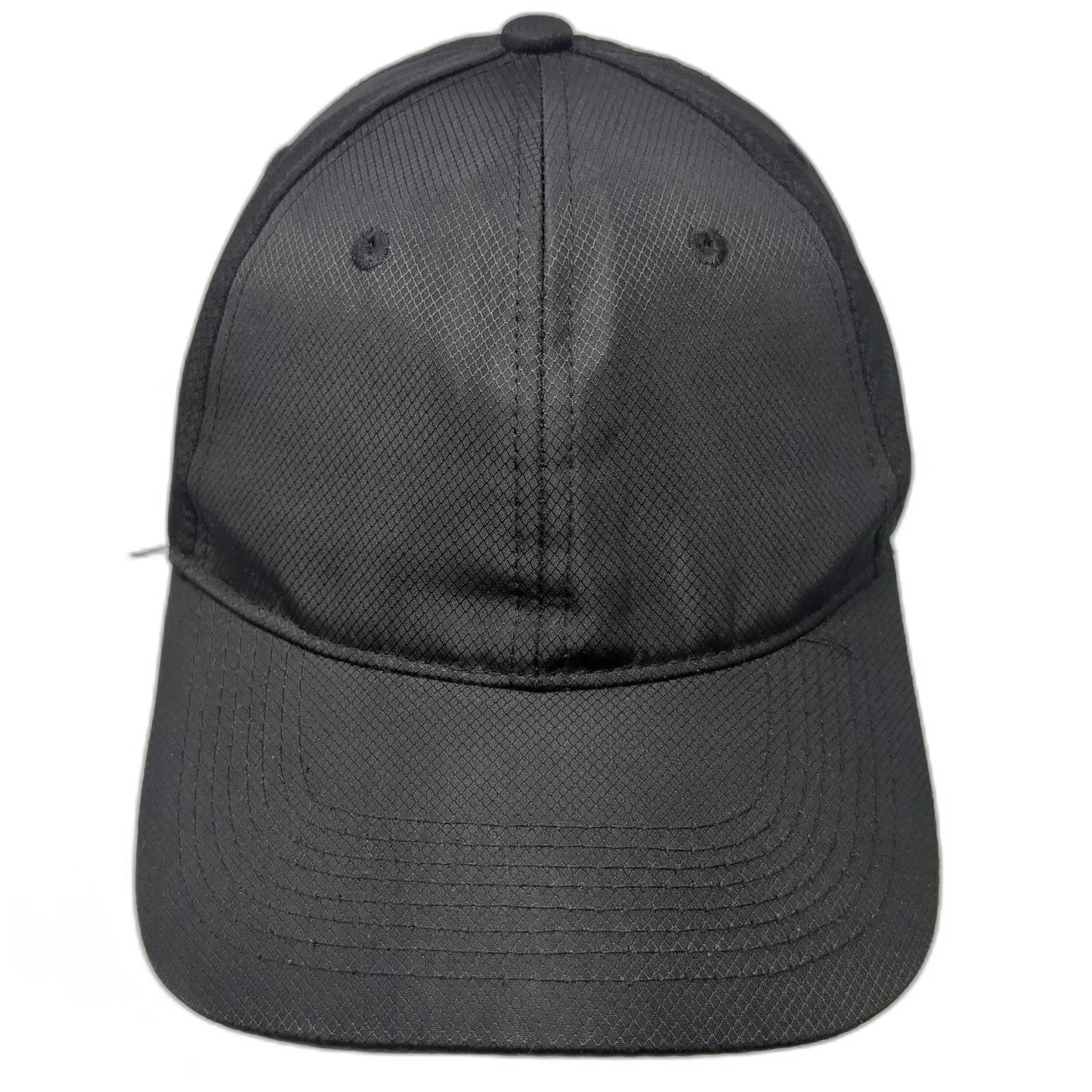 Happy Chef Baseball Cap Black One Size Polyester Ripstop Textured Strapback Hat