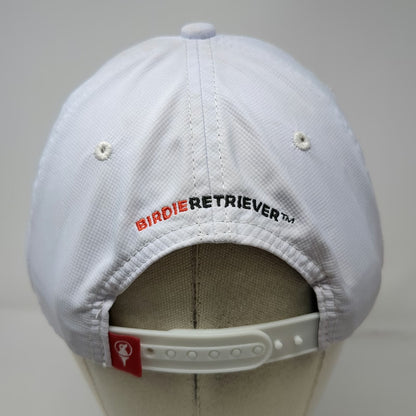Birdie Retriever 5 Panel White One Size Snapback Rope Golf Hat Dog Flag Logo