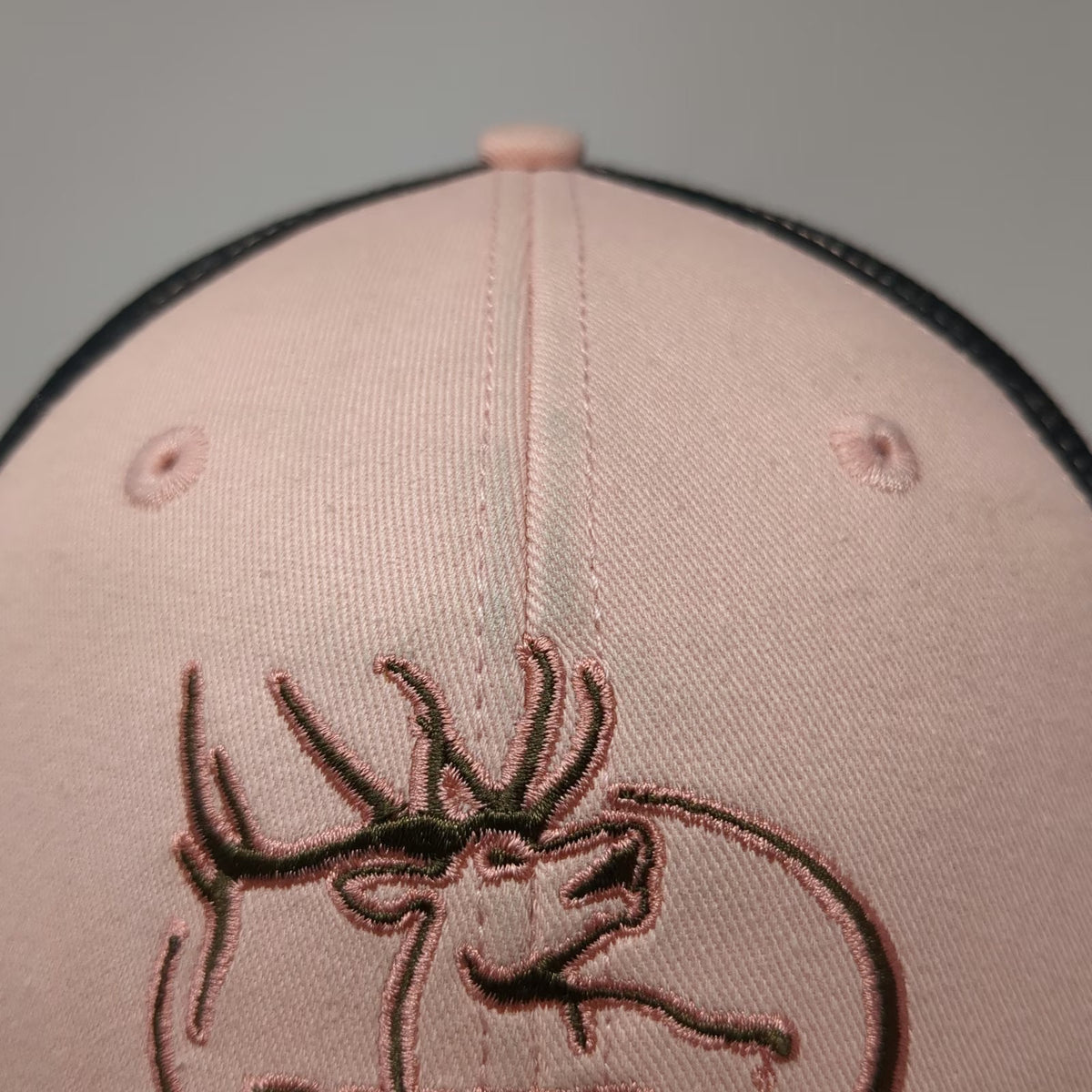 RMEF Baseball Cap Pink Black One Size Slideback Elk Foundation Logo Scroll Hat
