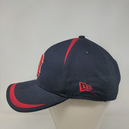 New Era Men's Strapback Hat Blue Embroidered Boston Red Sox Logo 9Forty Logo