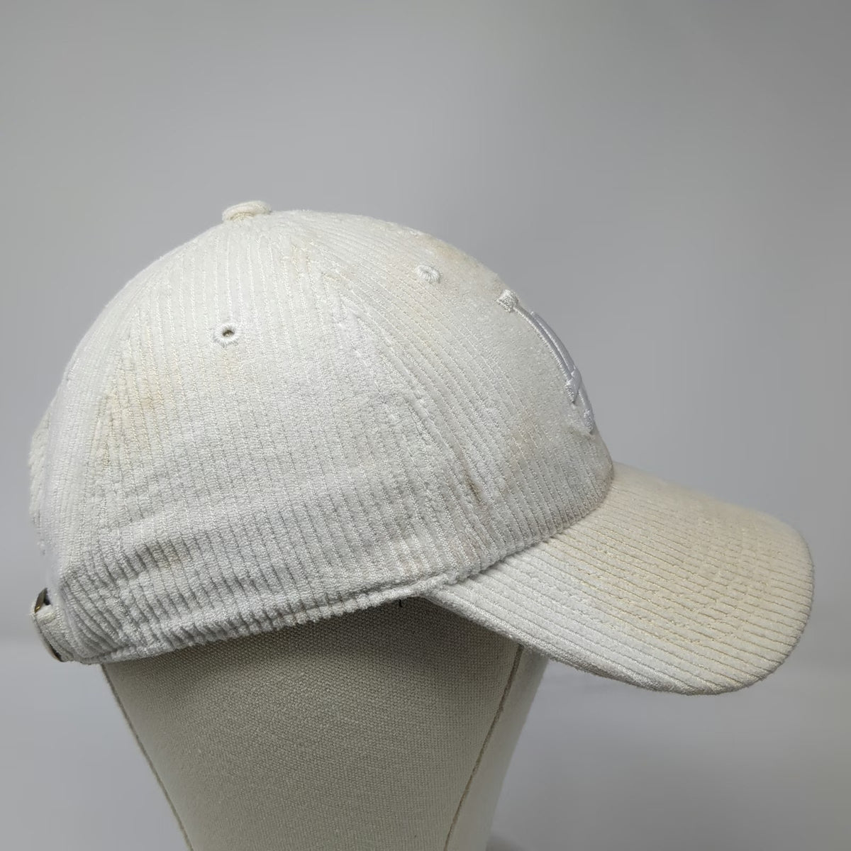 '47 Los Angeles Dodgers MLB White Baseball Cap One Size Corduroy LA Logo Hat