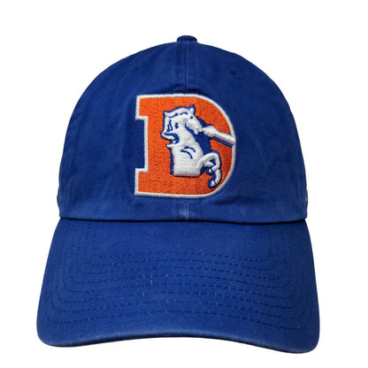 '47 Brand Men's Slideback Hat Blue OSFA Embroidered Denver Broncos Logo Cotton