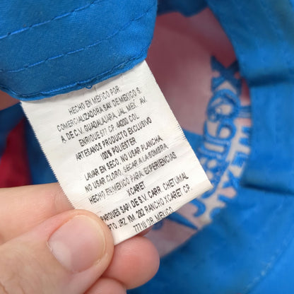 Xcaret Mexico Baseball Cap Red Blue One Size Side Pocket Embroidered Travel Hat
