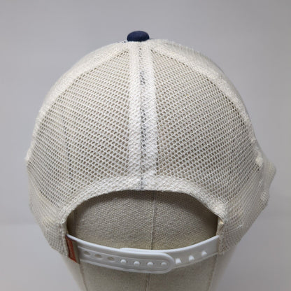 Simms Fishing Products Bozeman Montana Snapback Trucker Hat Blue OS Mesh Back