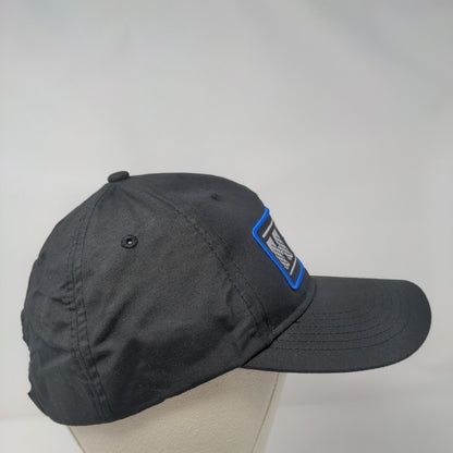 Master Halco Strapback Hat Black One Size Adjustable Embroidered