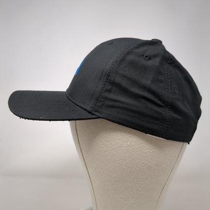 Albertsons Strapback Hat Black OSFA Adjustable Embroidered Image Solutions