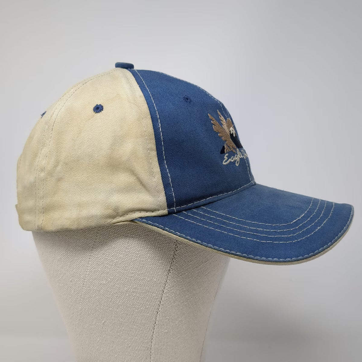 Town Talk Eagle Hills Blue Baseball Cap One Size Strapback Hat Contrast Stitch
