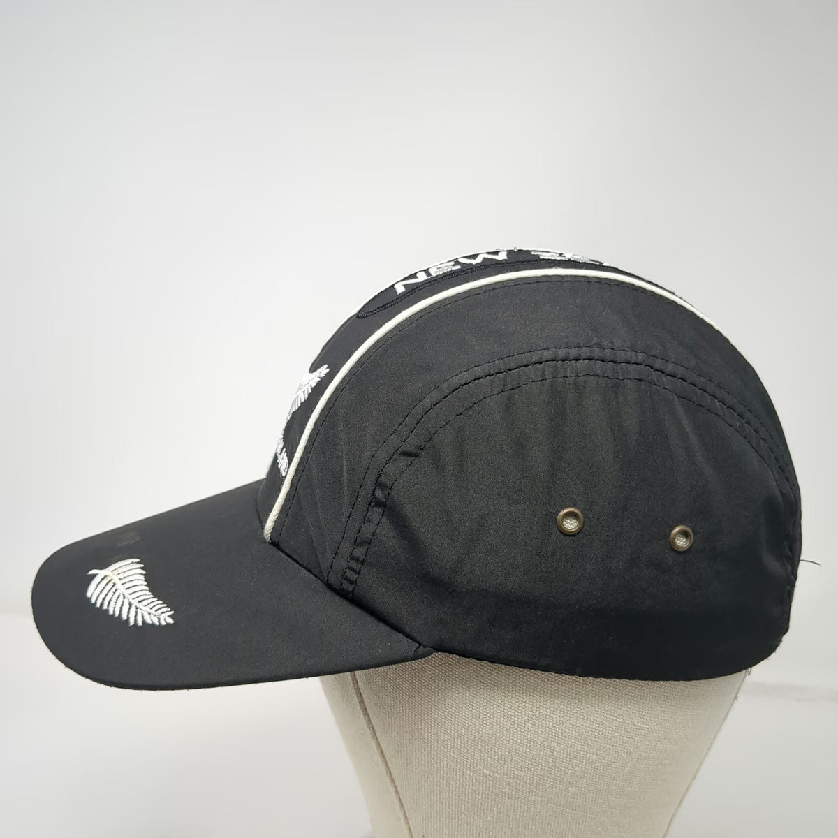 New Zealand Silver Fern Sport Baseball Cap Black One Size Strapback Hat